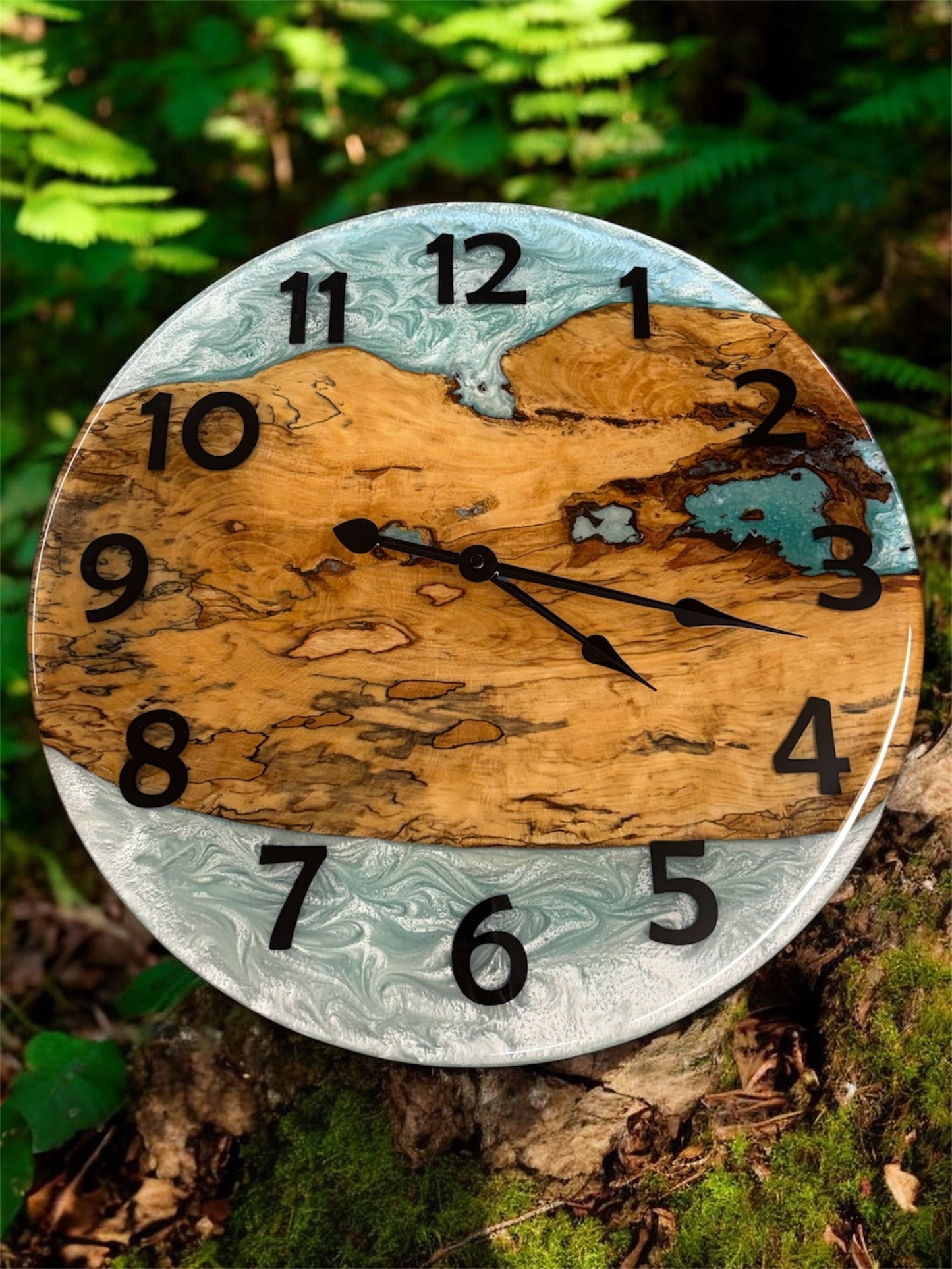Spalted Beech & Resin Clock